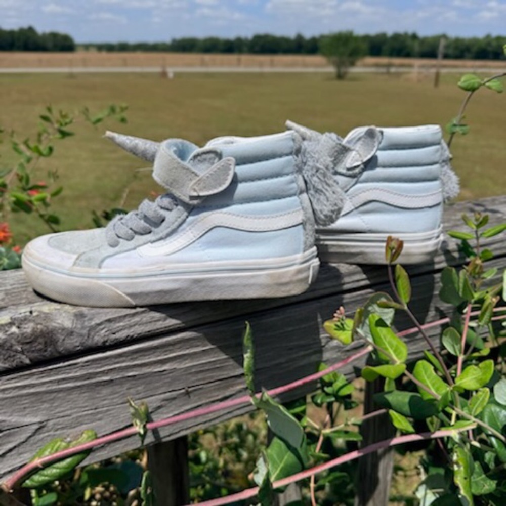 Vans Kids' High-Top Sneakers in Light Blue